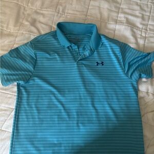 LG Blue Polo Shirt Moisture-Wicking Performance Wear